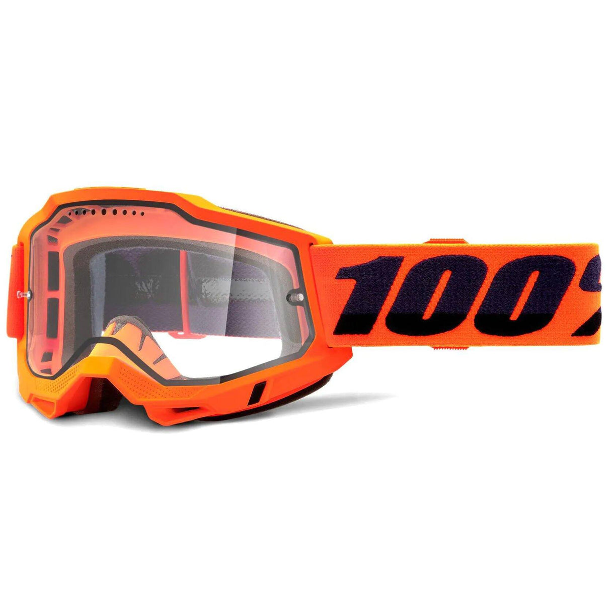 100% Accuri 2 Enduro MTB Goggles - Orange (Clear Lens)