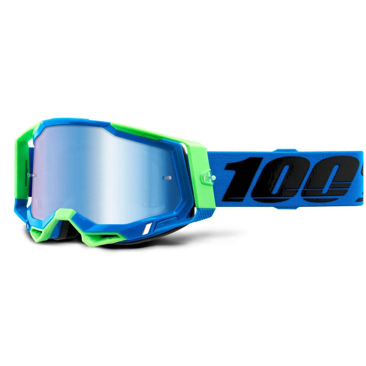 100% Racecraft 2 MTB/MX Goggles - Fremont (Mirror Blue Lens)