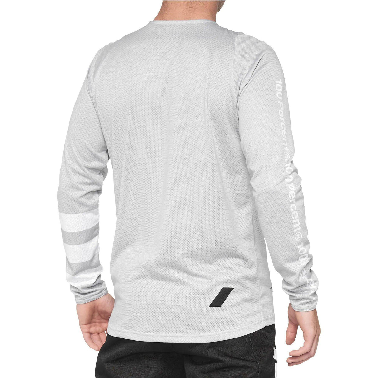 100% R-Core Long Sleeve Jersey - Vapour/White