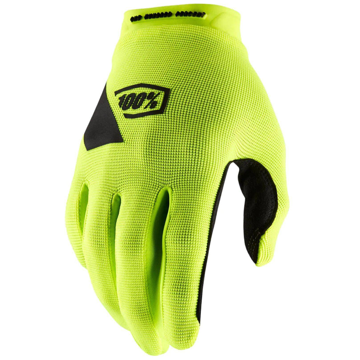 100% Ridecamp Protective Gloves - Fluo Yellow