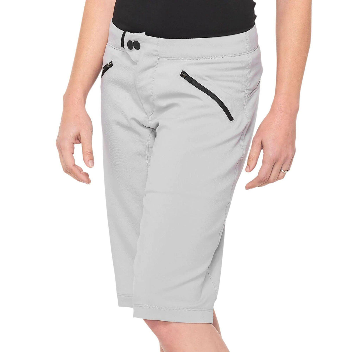 100% Ridecamp Womens Shorts - Grey SML