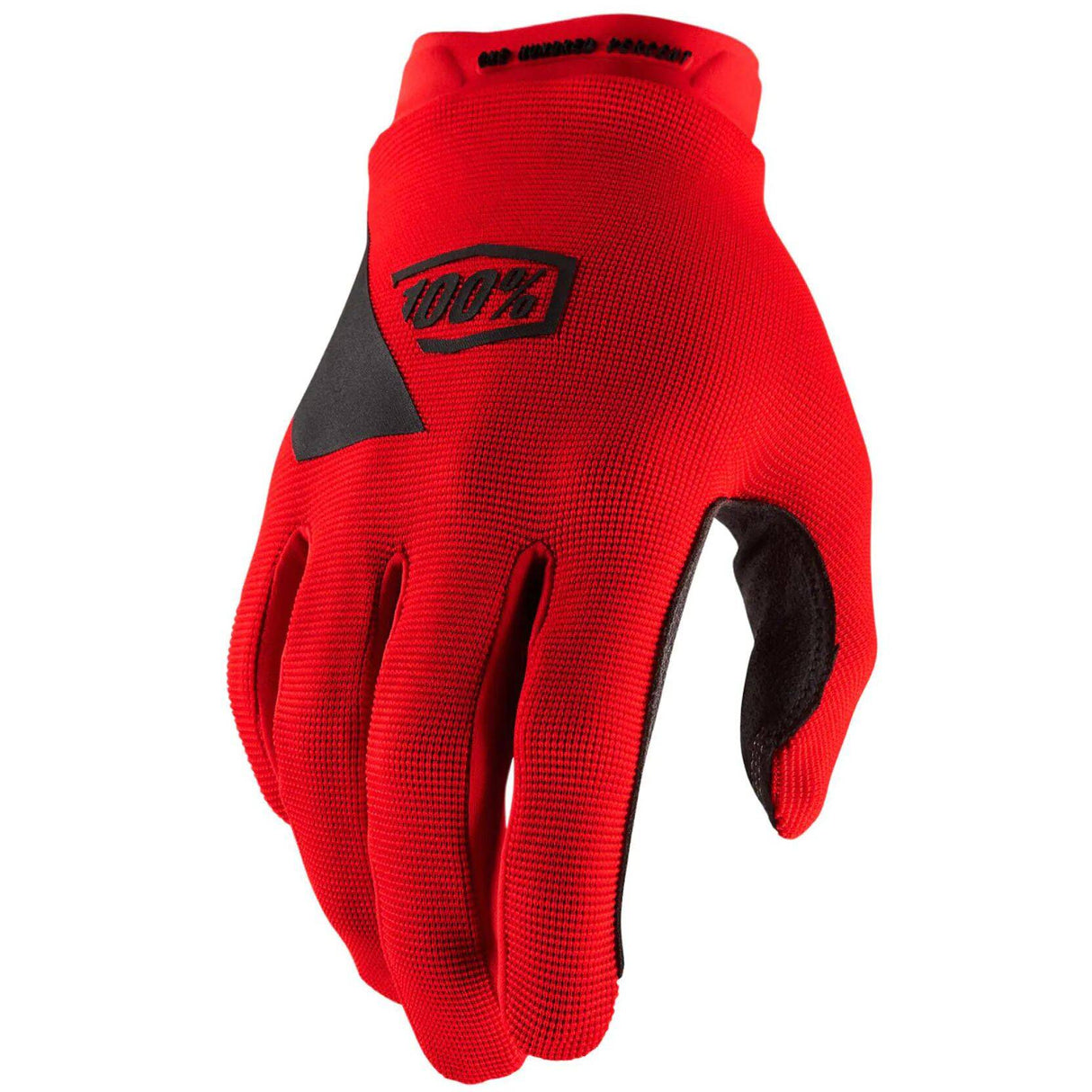 100% Ridecamp Youth Protective Gloves - Red