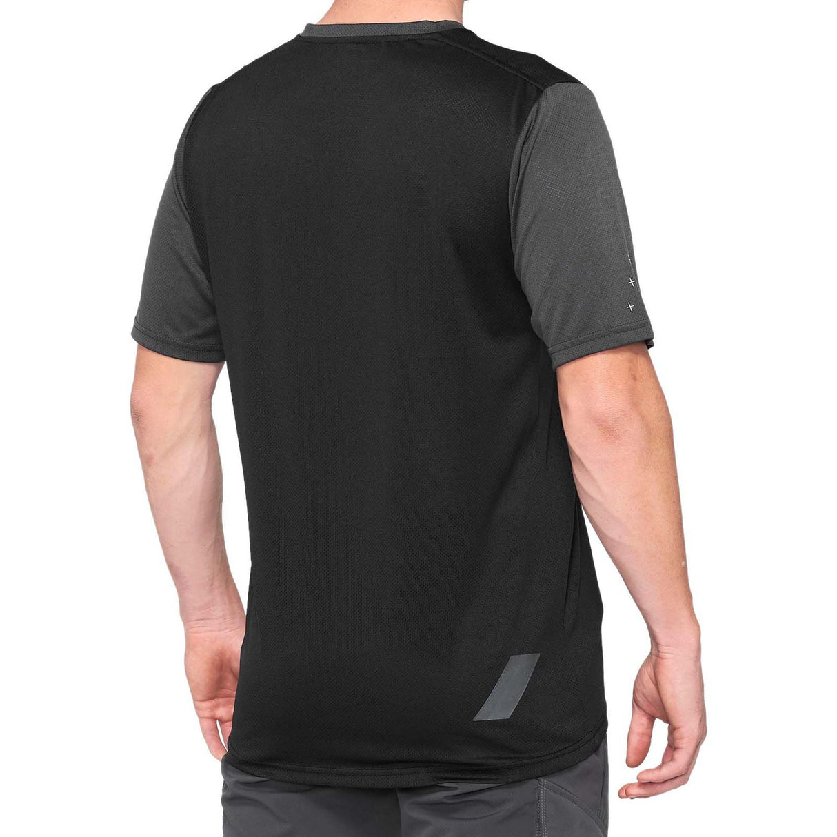 100% RIDECAMP Short Sleeve Cycling Jersey - Black/Charcoal