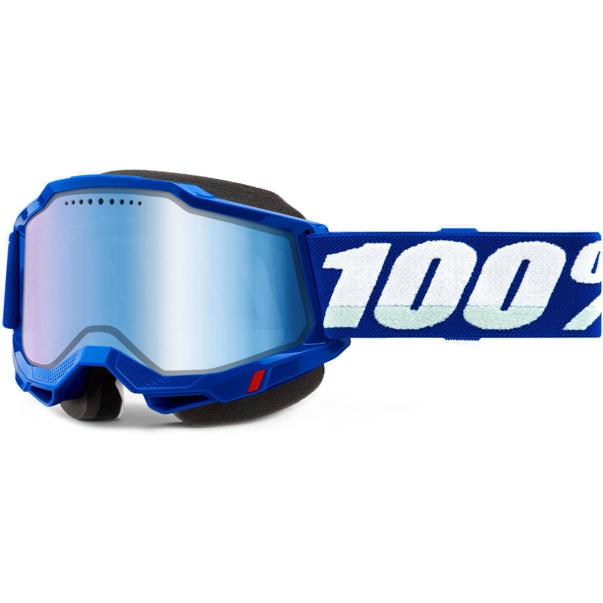 100% Accuri 2 Snowmobile Goggles - Blue/Mirror Blue Lens