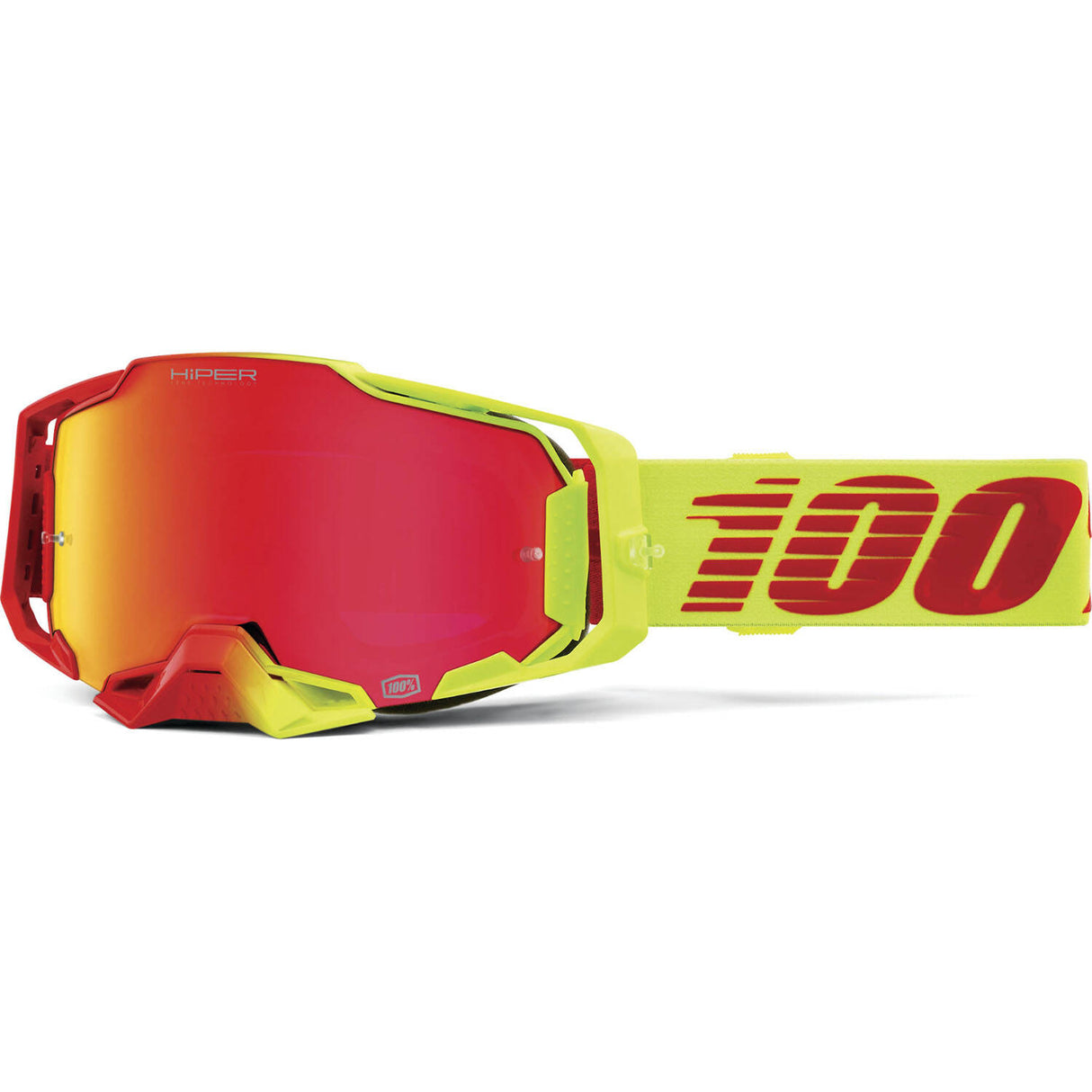 100% Armega HiPER Goggles - Solaris/Red Mirror Lens
