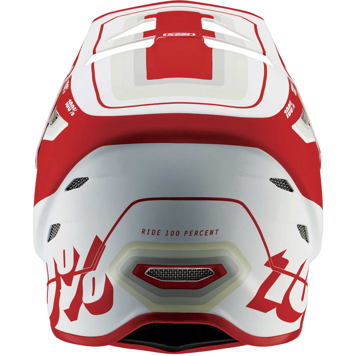 100% Status 22 Full Face Helmet - Topenga Red/White