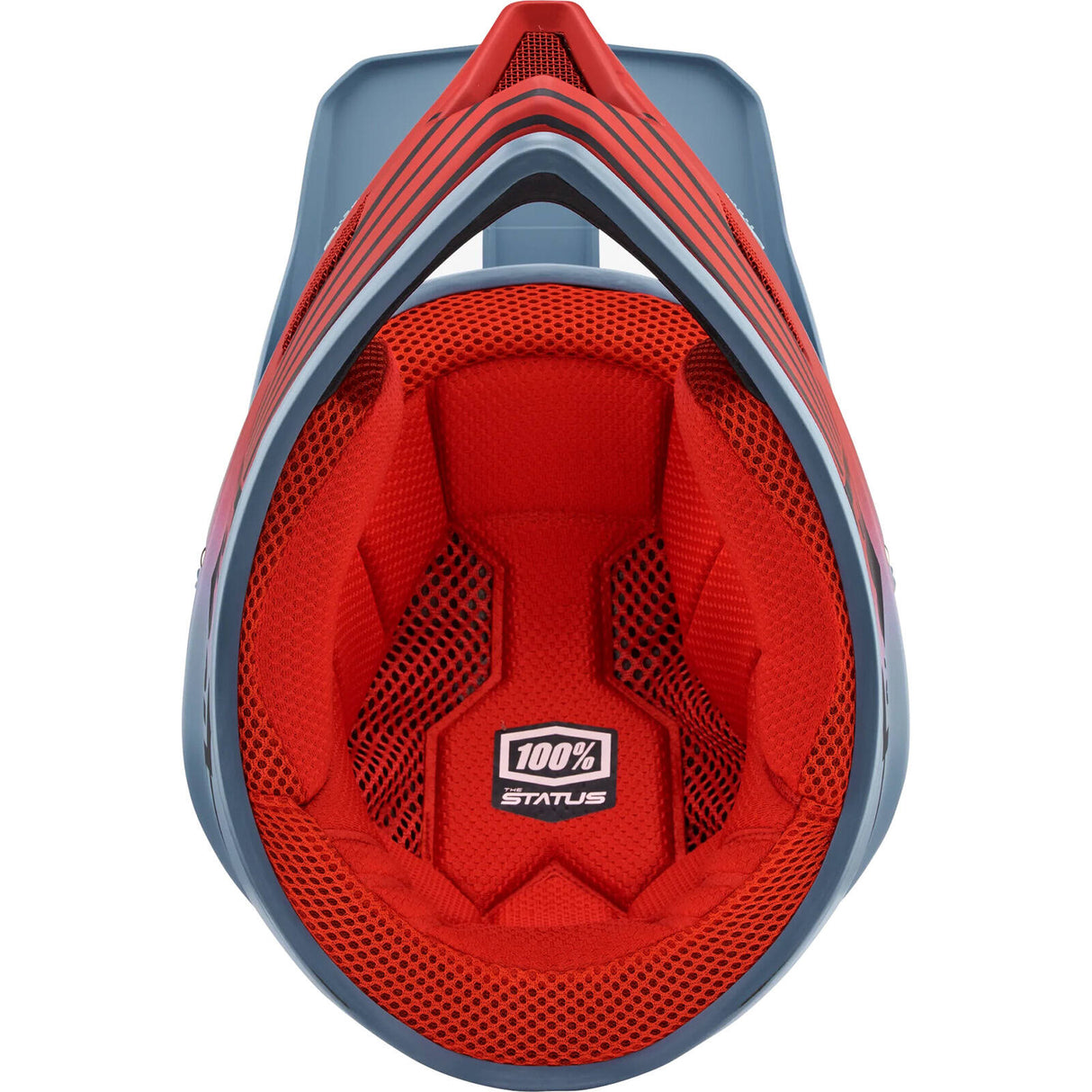 100% Status 22 Youth Full Face Helmet - Caltec/Grey
