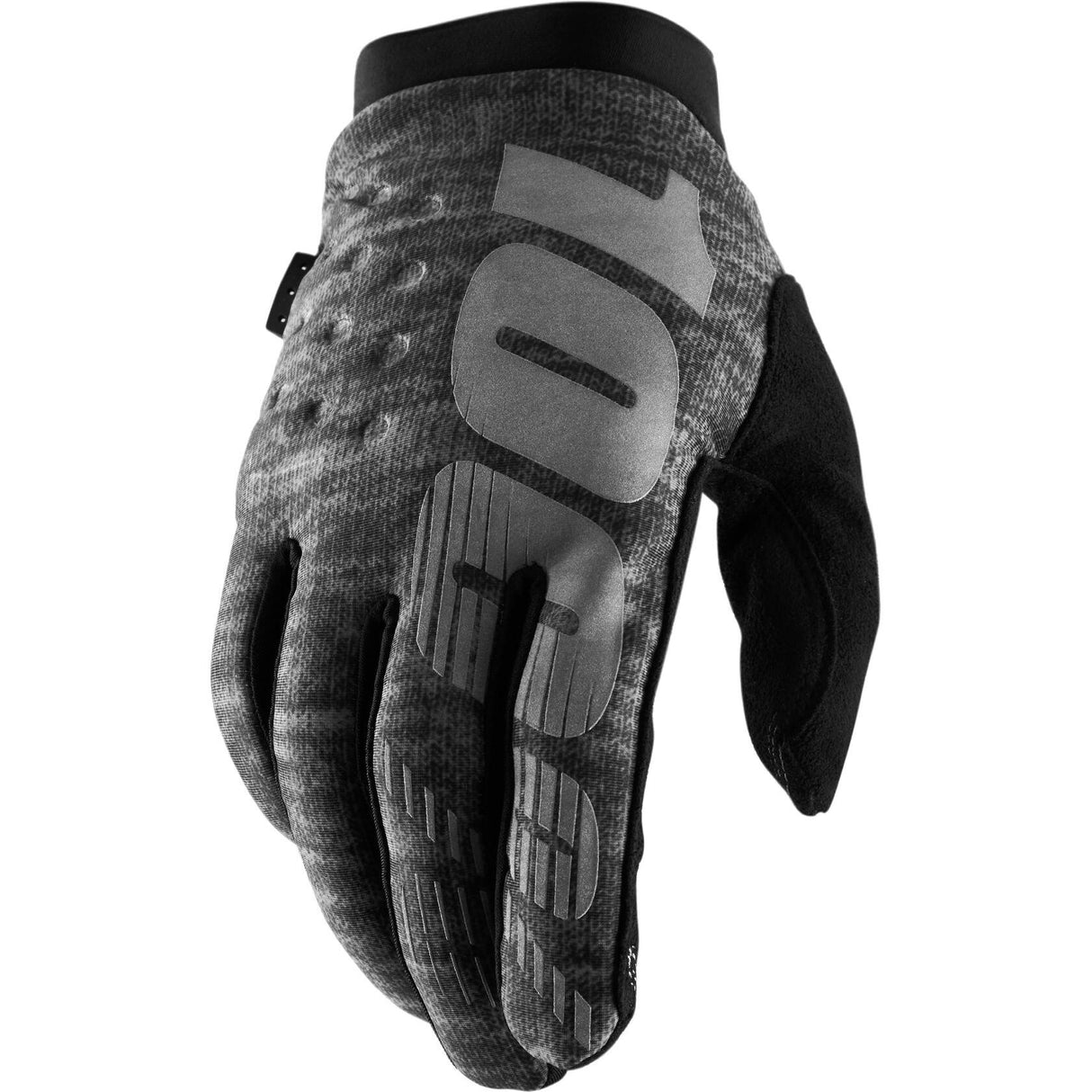 100% Brisker Protective Gloves - Heather Grey SML