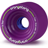 Orangatang In Heat 75mm Longboard Wheels - Purple 83a (Pack of 4)
