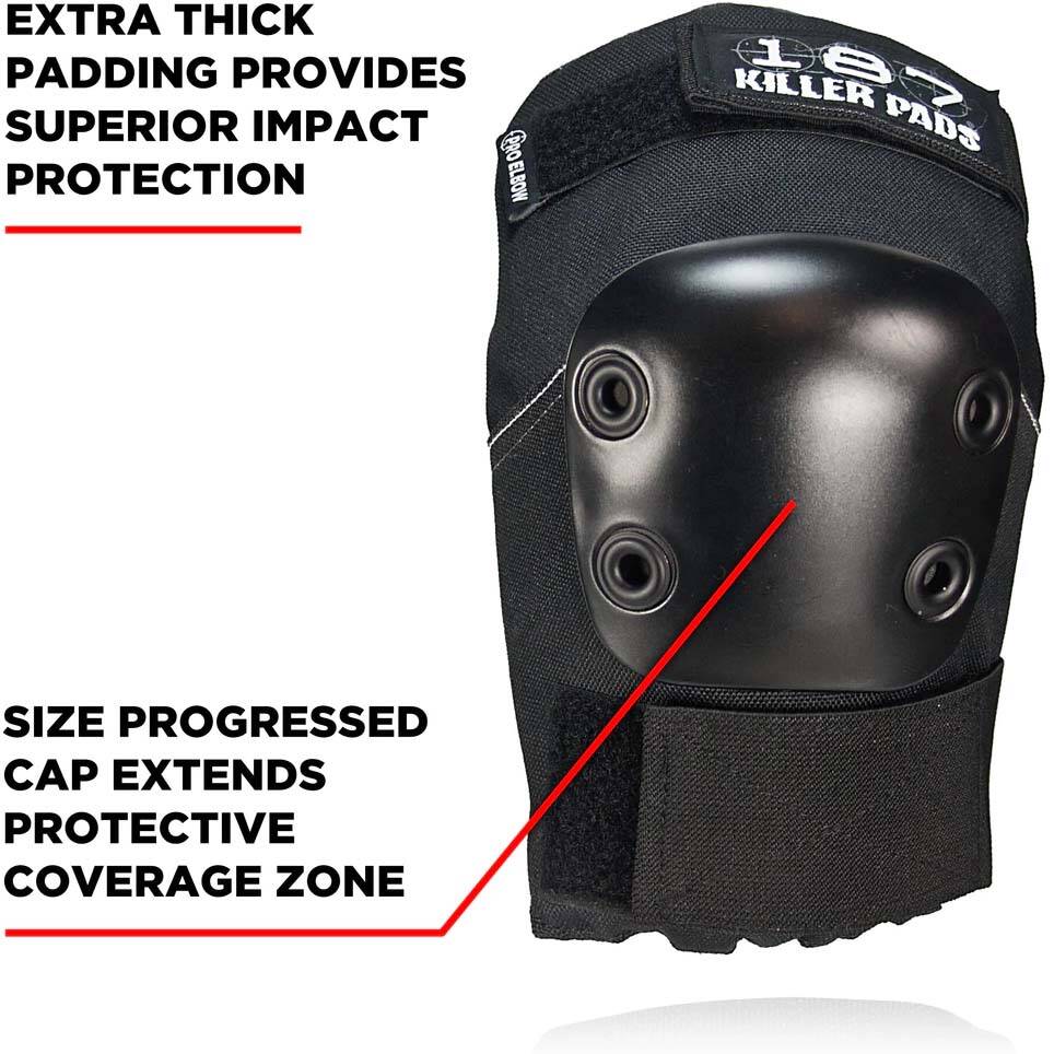 187 Killer Pro Elbow Pads - Grey/White