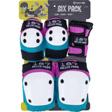 187 Killer Jr. Six Pack Pad Set - Pink/Teal