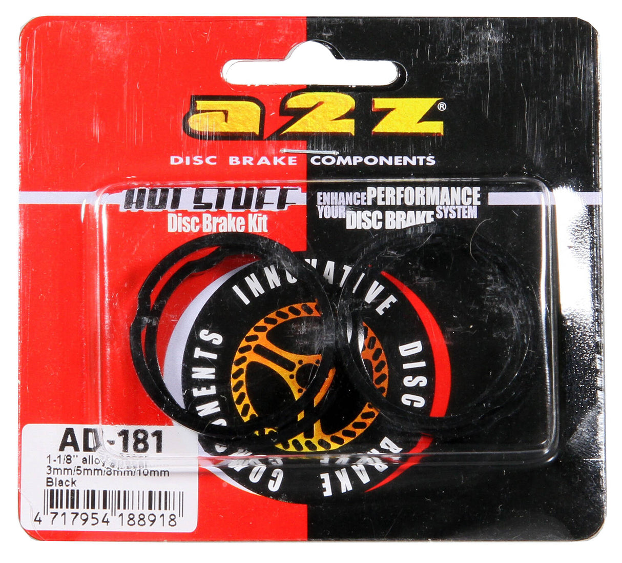 A 2 Z Headset Spacer Pack - Black