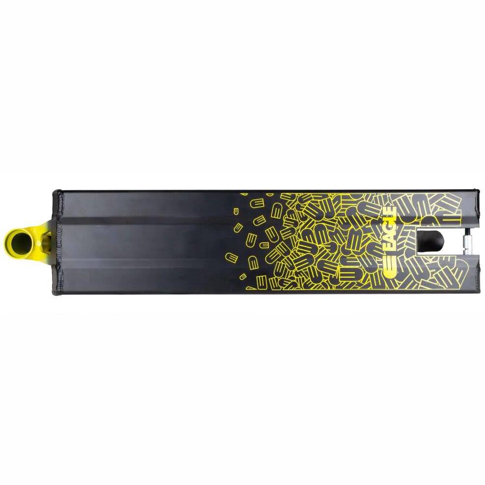 Addict x Eagle Scooter Deck - Black/Yellow 23.2" x 5.7"