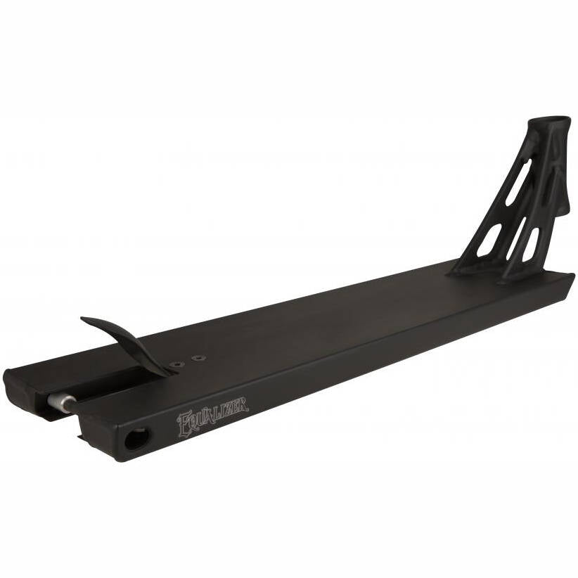 Addict Equalizer 2.0 Scooter Deck - Black/Silver 22.44" x 5.74"
