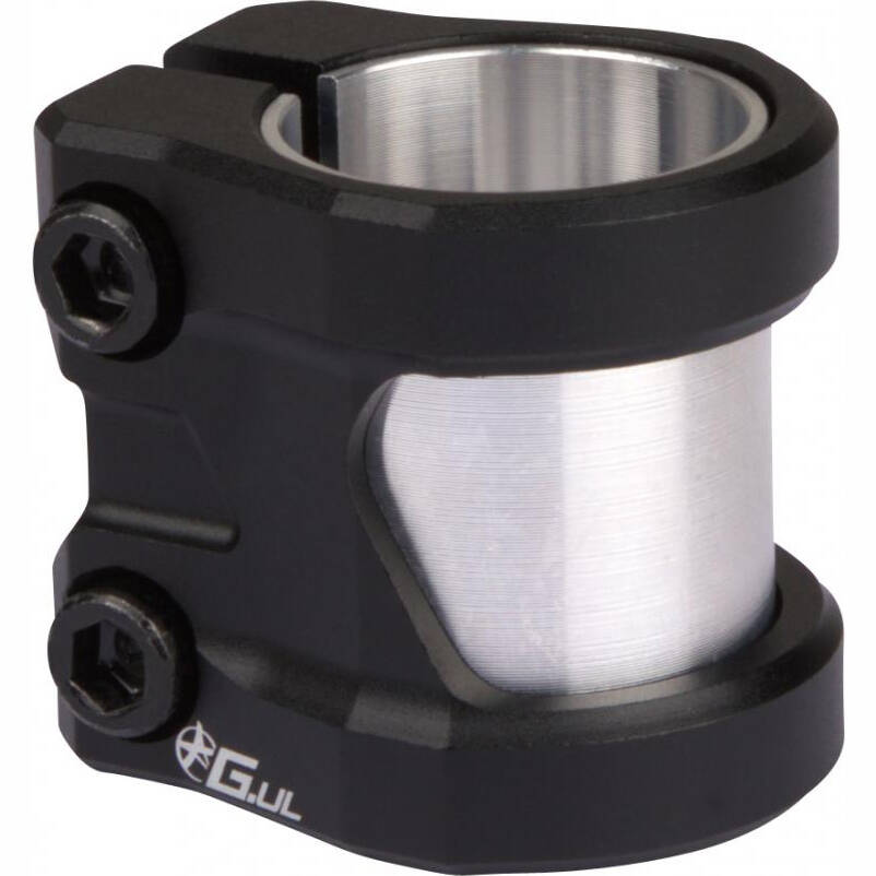 Addict Ultra Light Double Collar Scooter Clamp - Black