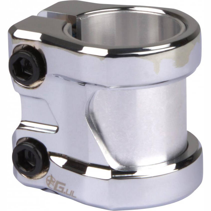 Addict Ultra Light Double Collar Scooter Clamp - Chrome