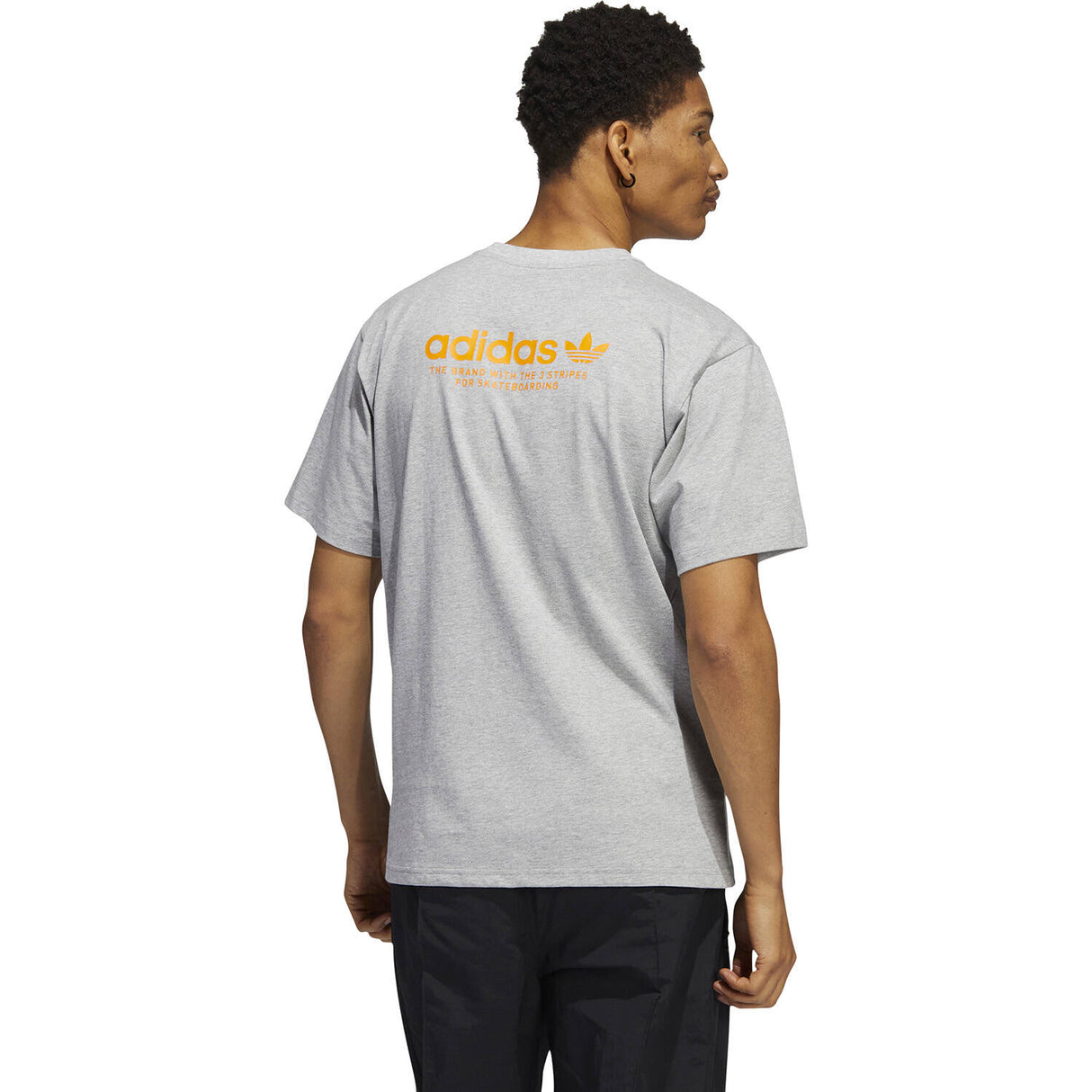 Adidas Skateboarding 4.0 Logo T Shirt - Grey/Orange