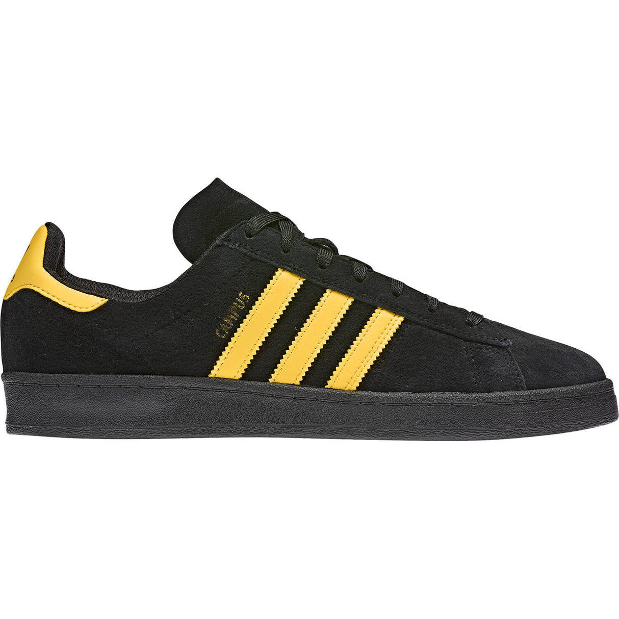 Adidas Skateboarding Campus ADV Skate Shoes - Black/Gold/Black