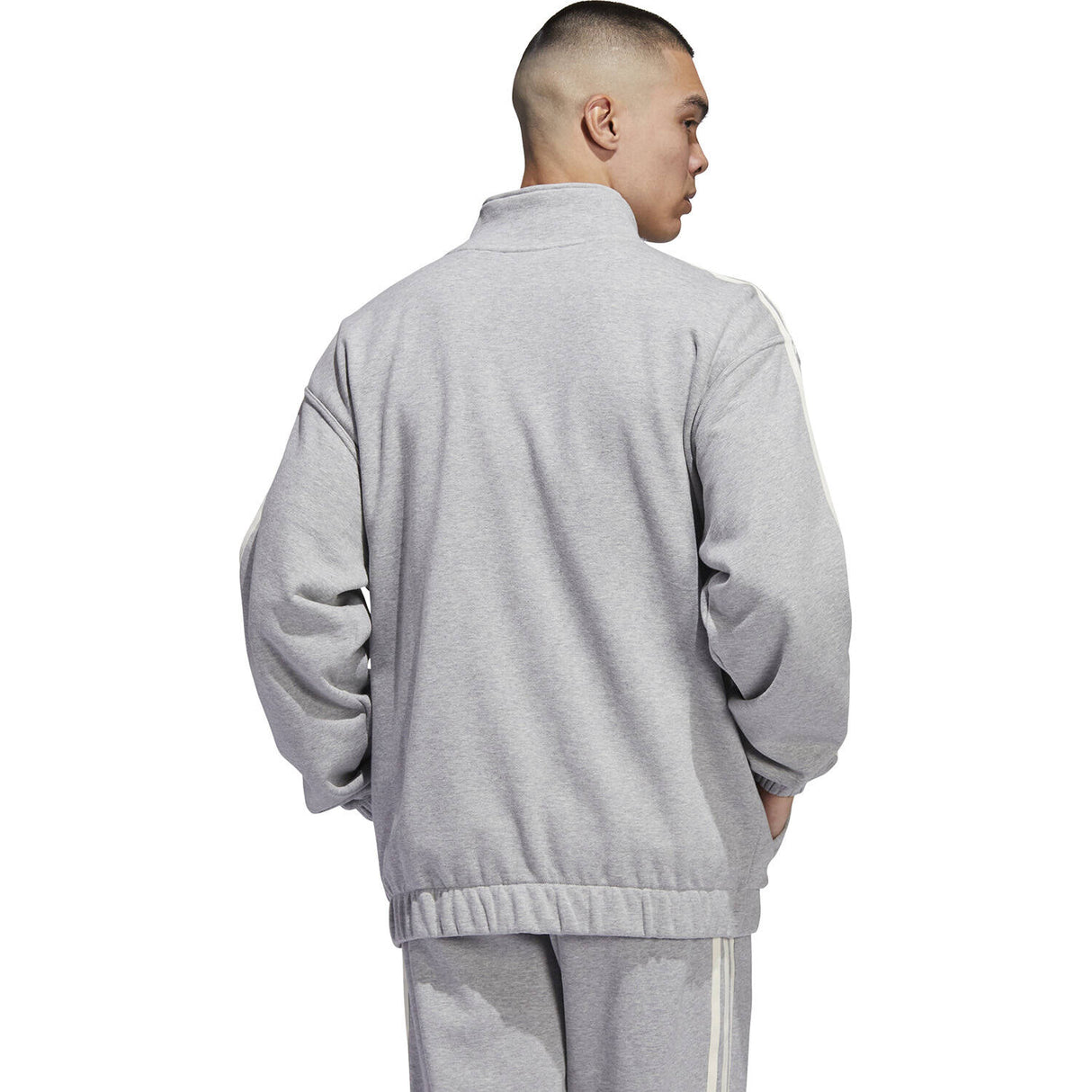 Adidas Skateboarding Fleece SF Jacket - Grey/White