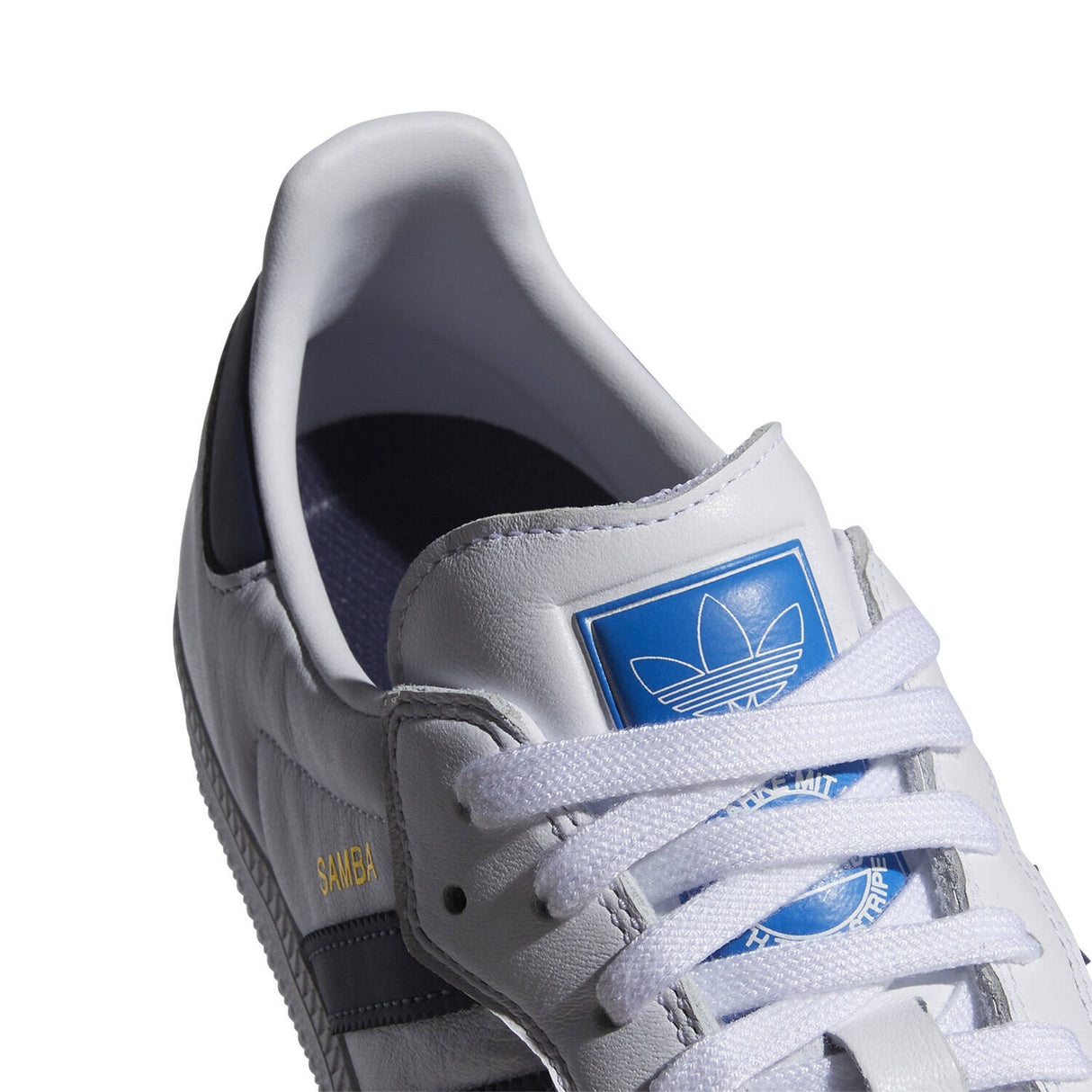 Adidas Skateboarding Samba ADV Skate Shoes - White/Navy/White