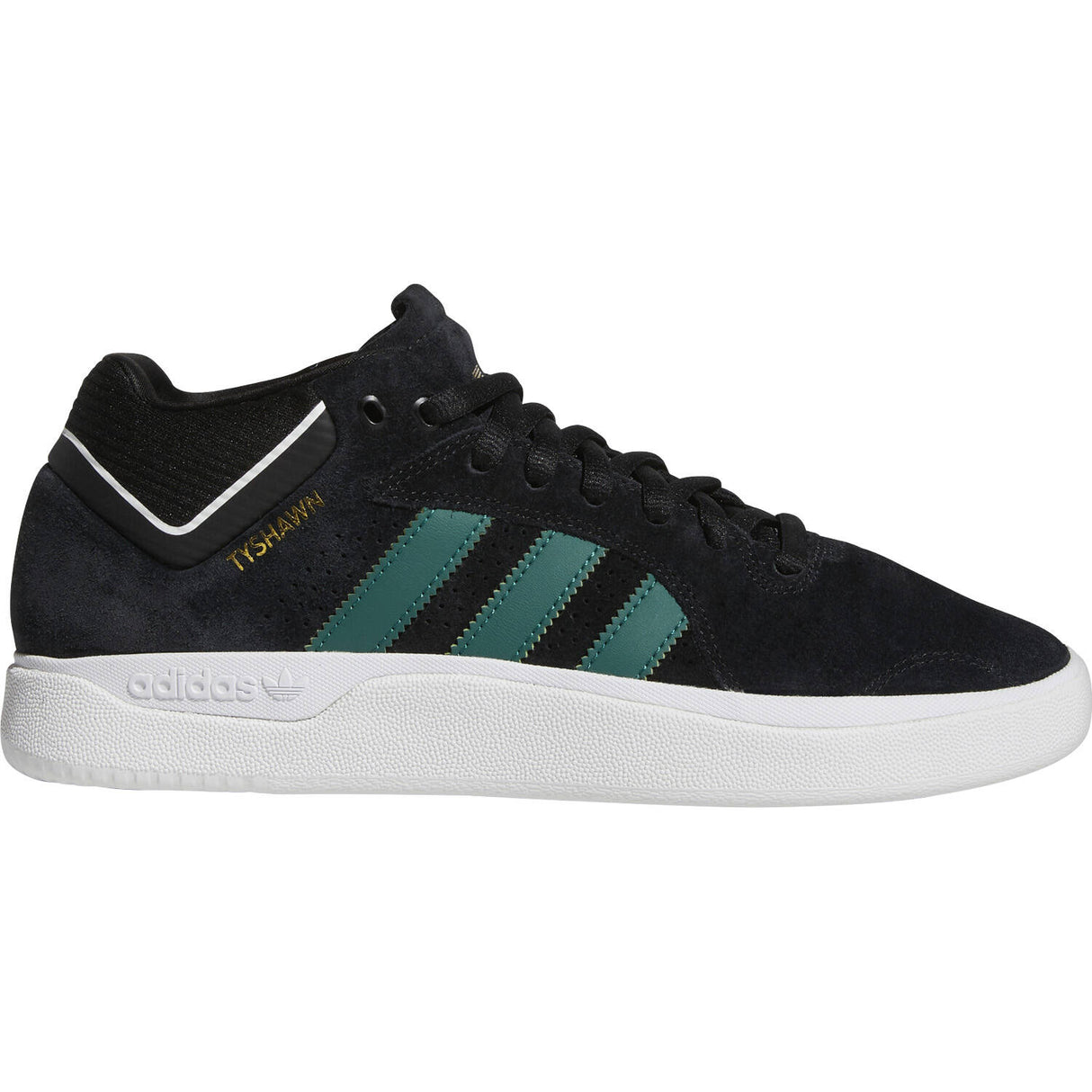 Adidas Skateboarding Tyshawn Skate Shoes - Black/Green/White