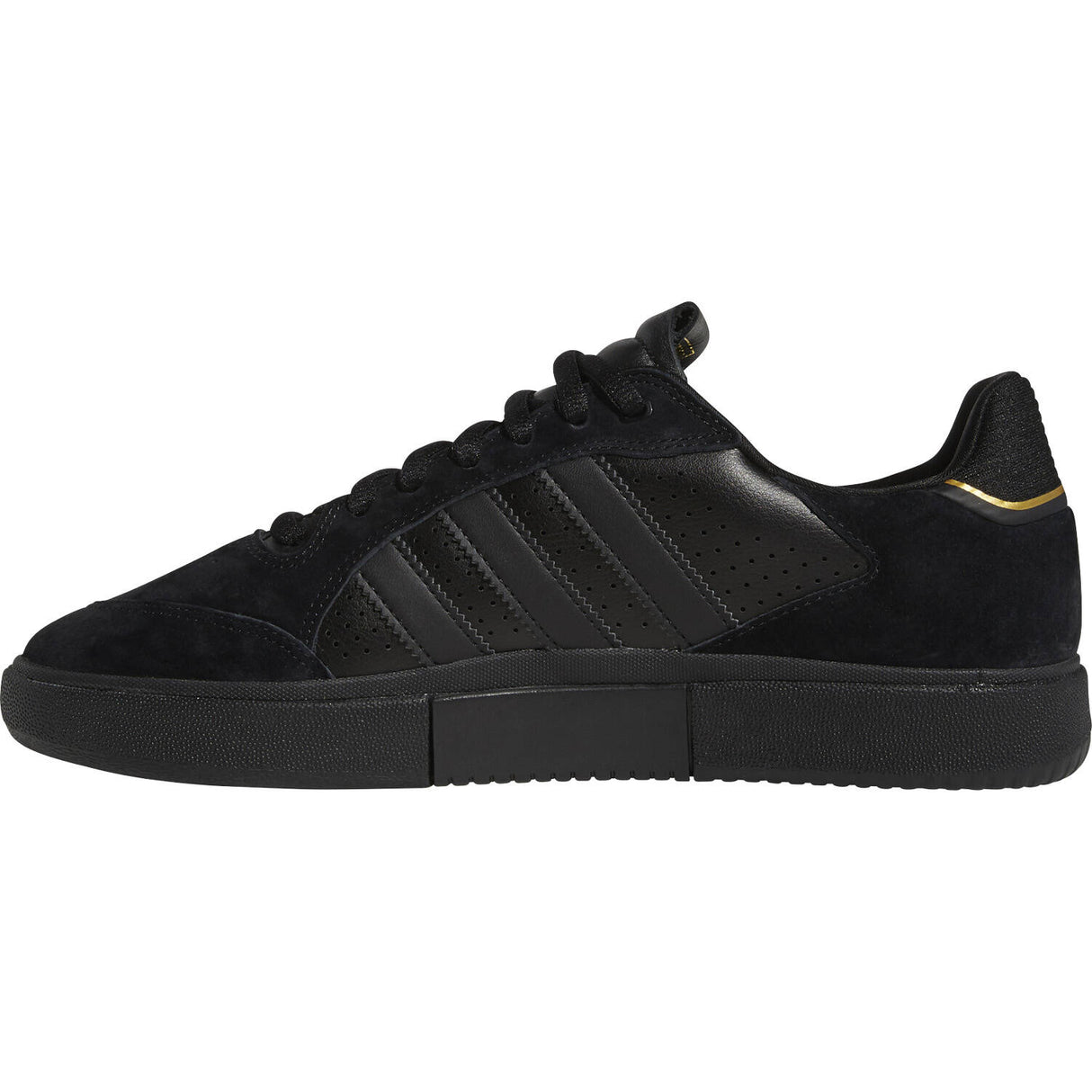 Adidas Skateboarding Tyshawn Low Skate Shoes - Black/Black/Gold