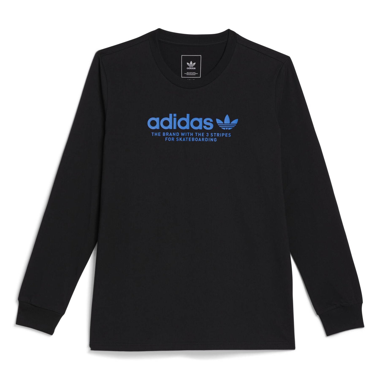 Adidas 4.0 Logo LS T Shirt - Black/Blue Bird