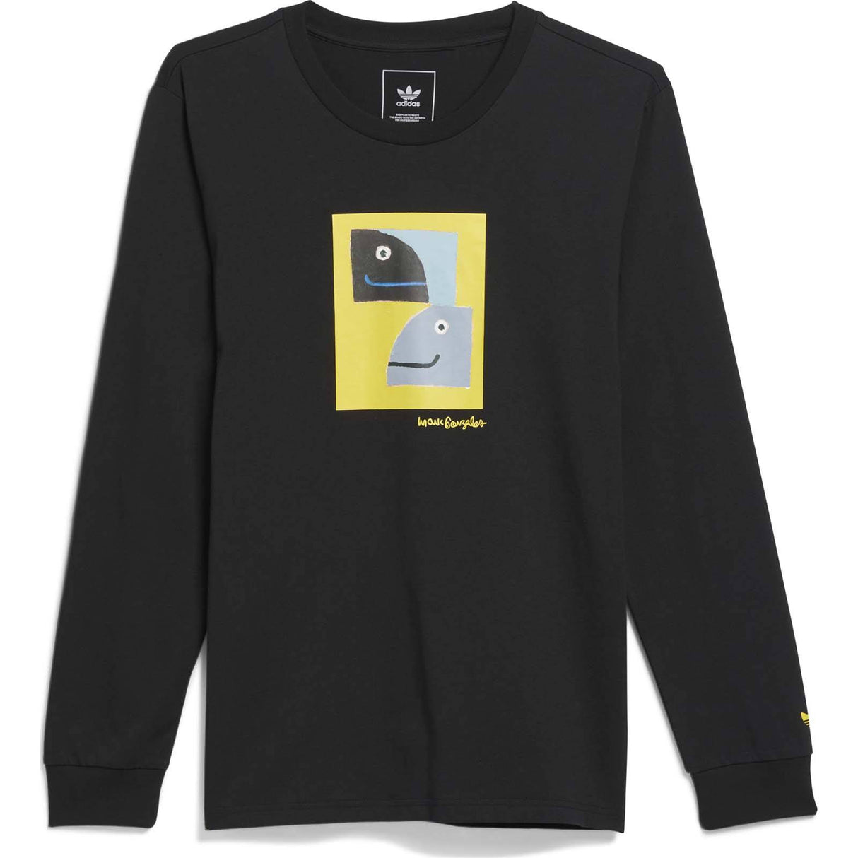 Adidas Shmoofoil Painted LS T Shirt - Black/Multi