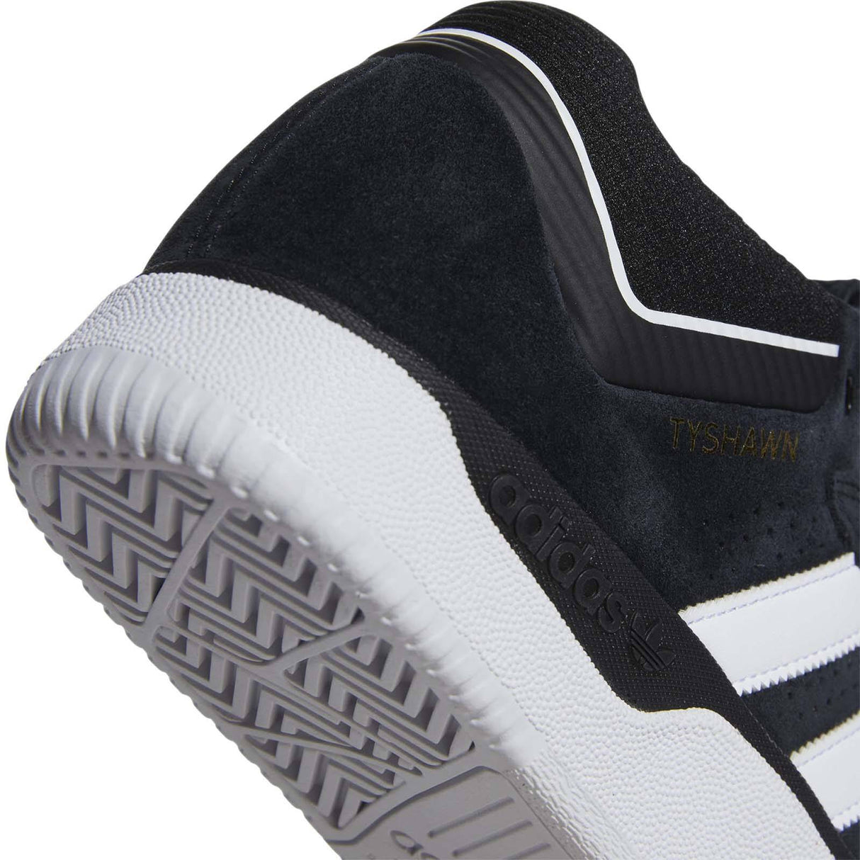 Adidas Tyshawn Skate Shoes - Core Black/White/Core Black