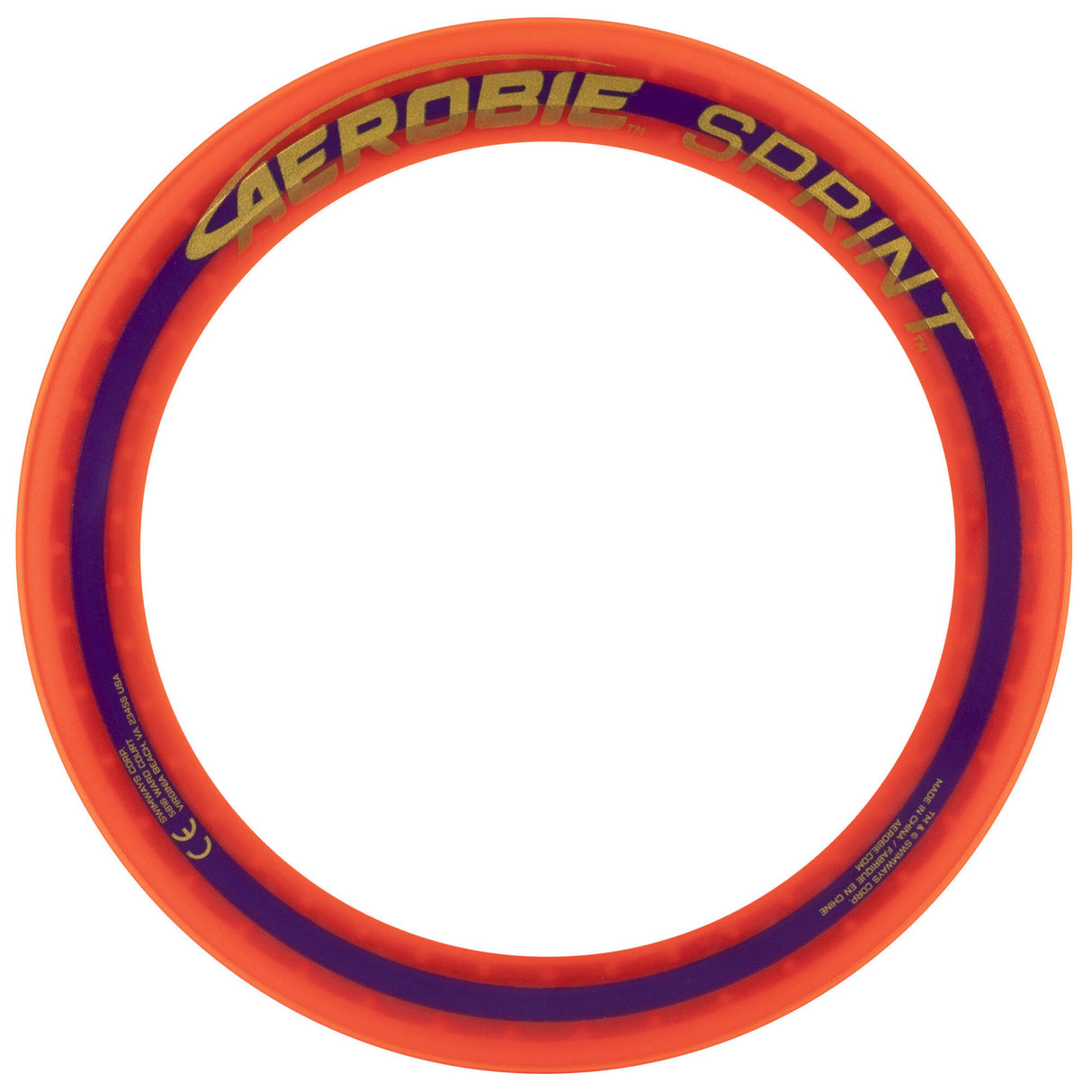 Aerobie 10'' Sprint Ring Frisbee - Orange
