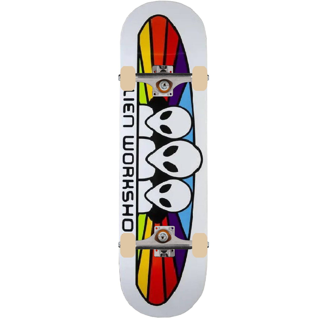 Alien Workshop Spectrum Custom Skateboard - White 8"