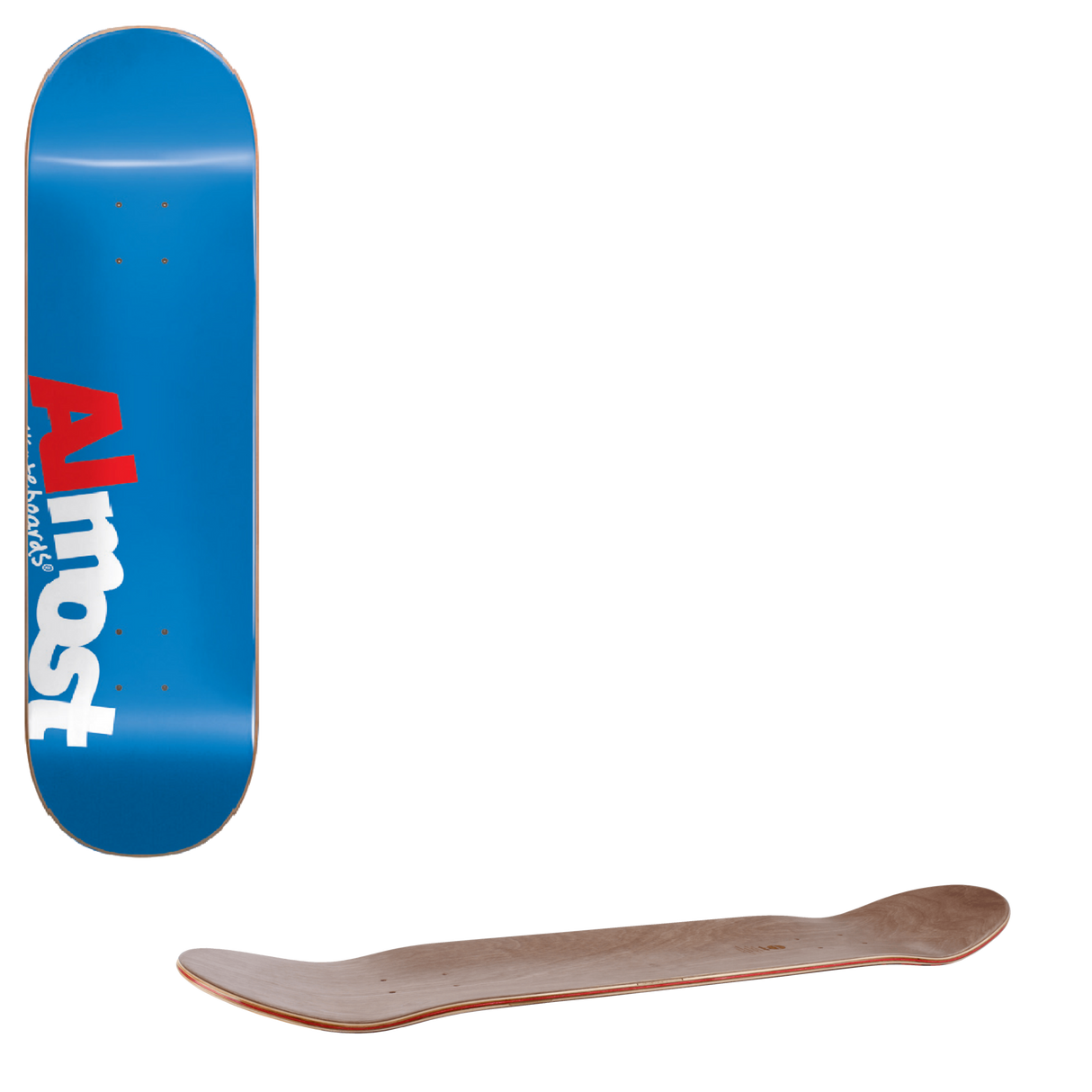 Almost Most Skateboard Deck - Blue 8.25"