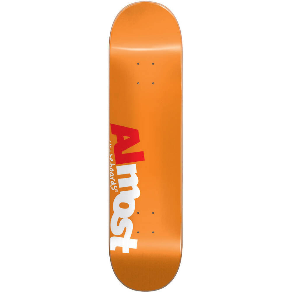 Almost Most Skateboard Deck - Orange 8"