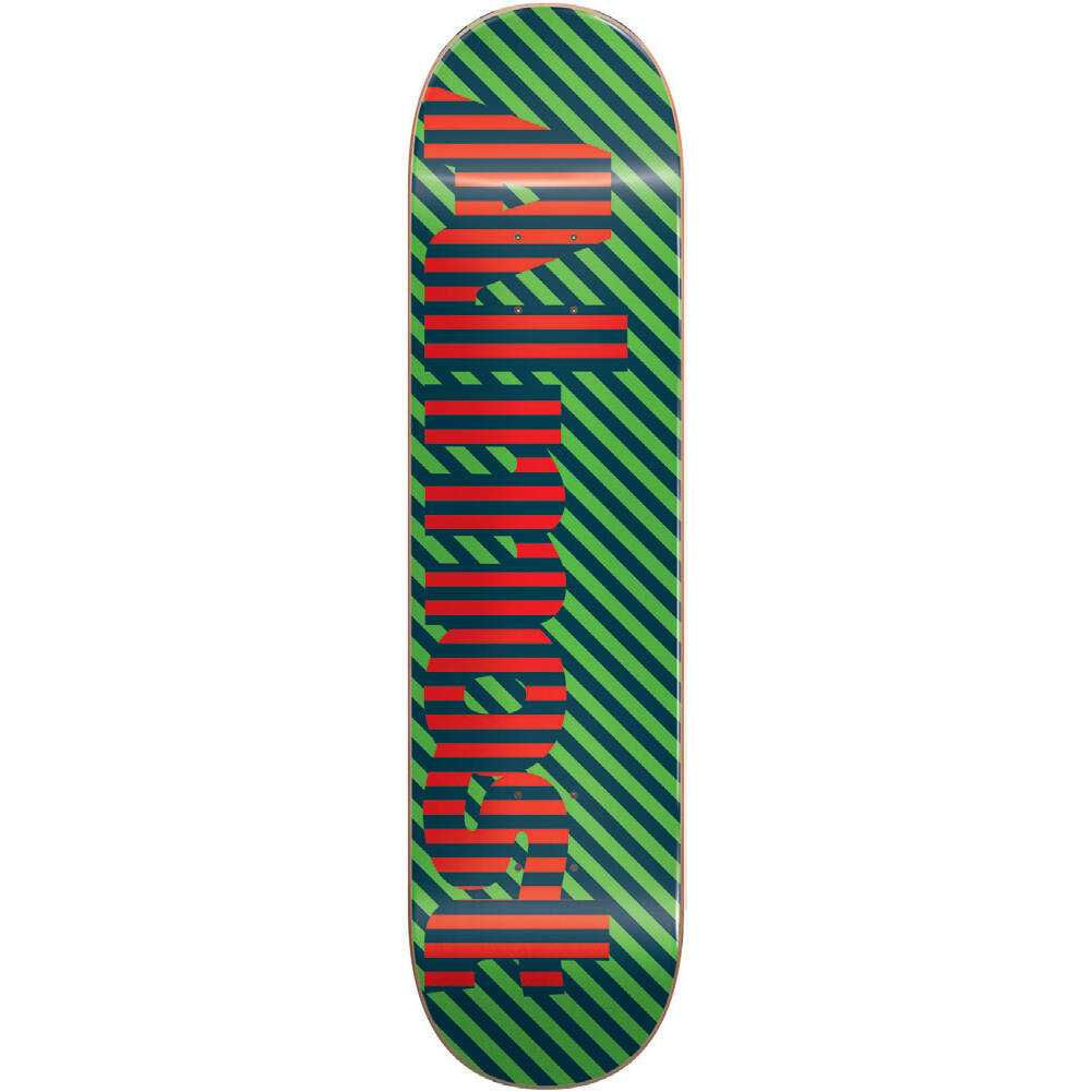 Almost Stripes Skateboard Deck - Green 8"