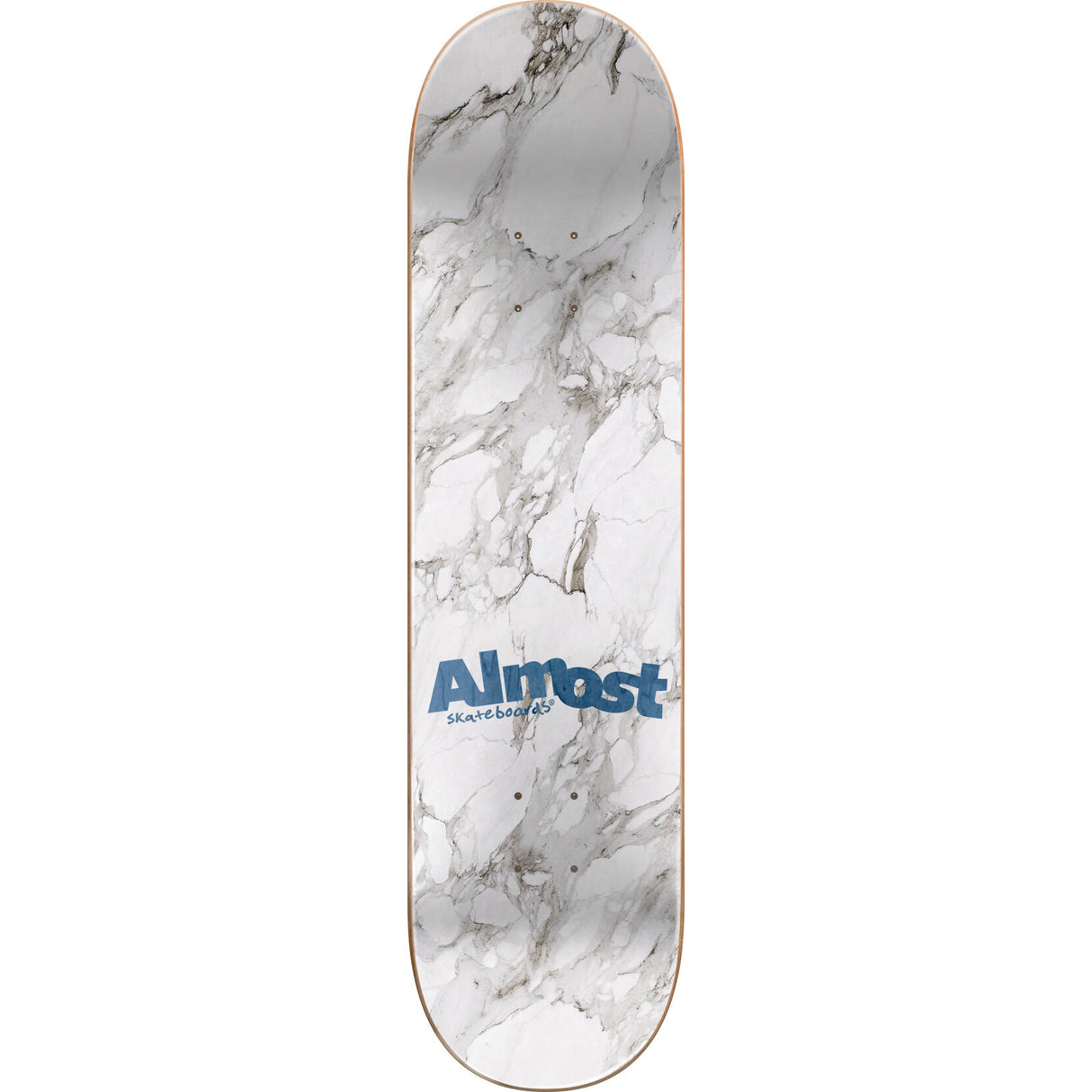 Almost Minimalist Skateboard Deck - White/Black 8.5"