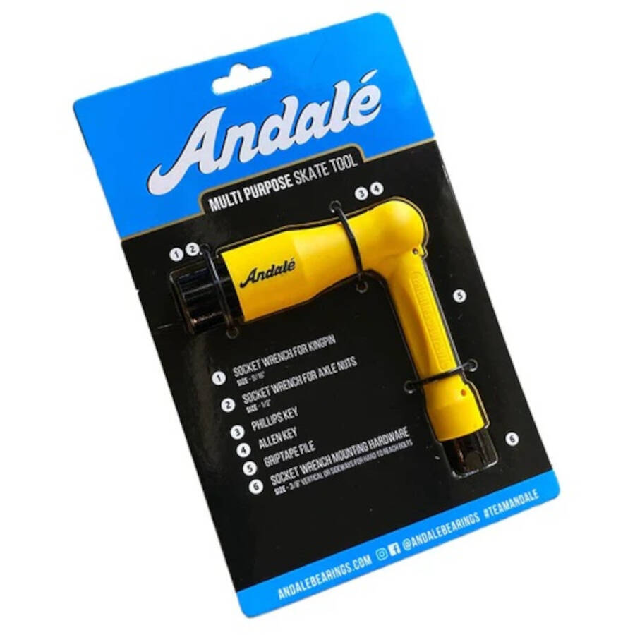 Andale Multi Purpose Skateboard Tool - Yellow