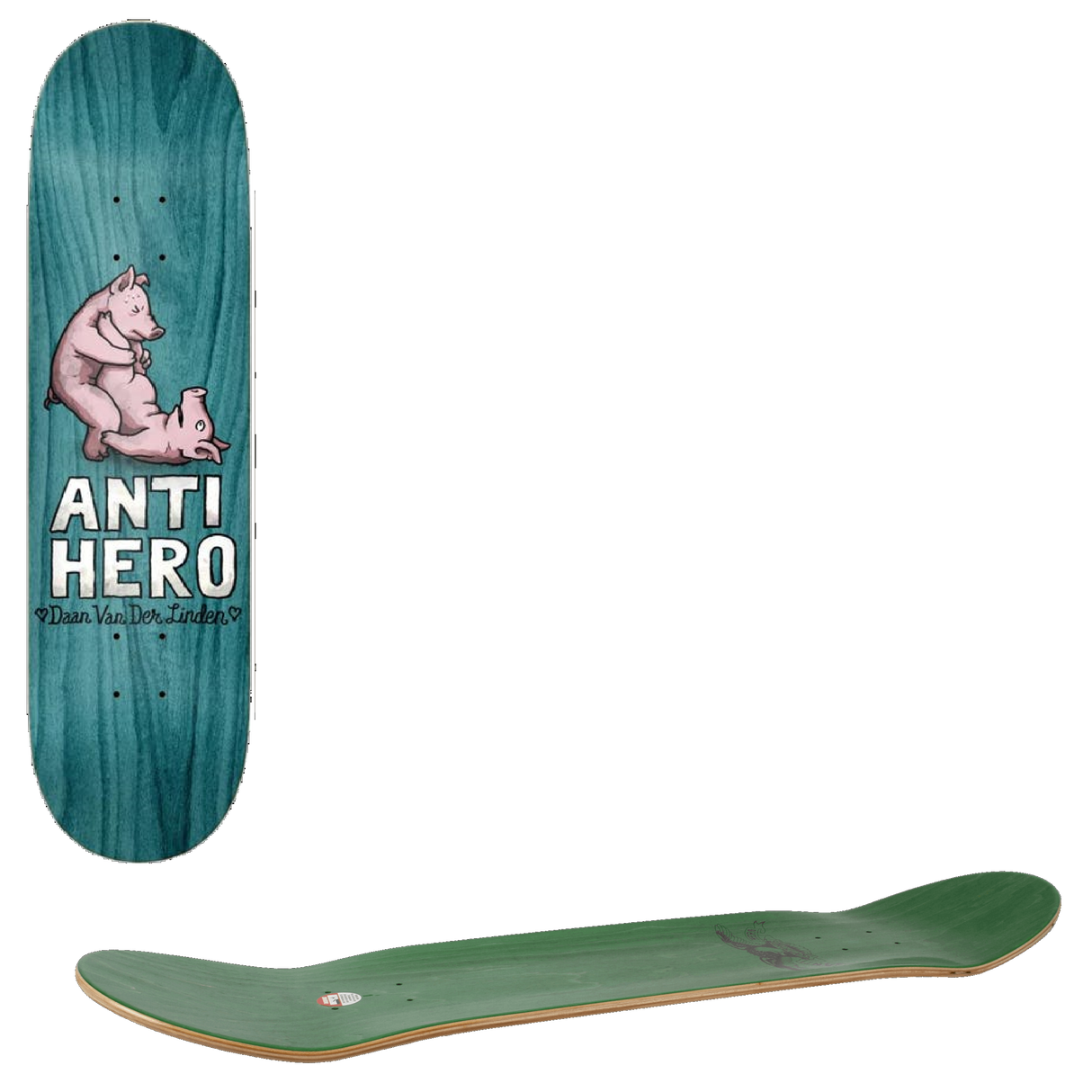 Anti Hero Daan Lovers II Skateboard Deck - Multi 8.06''