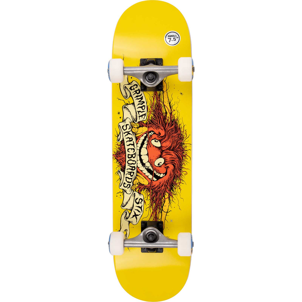 Anti Hero Grimple Eagle Complete Skateboard - Yellow 7.5"