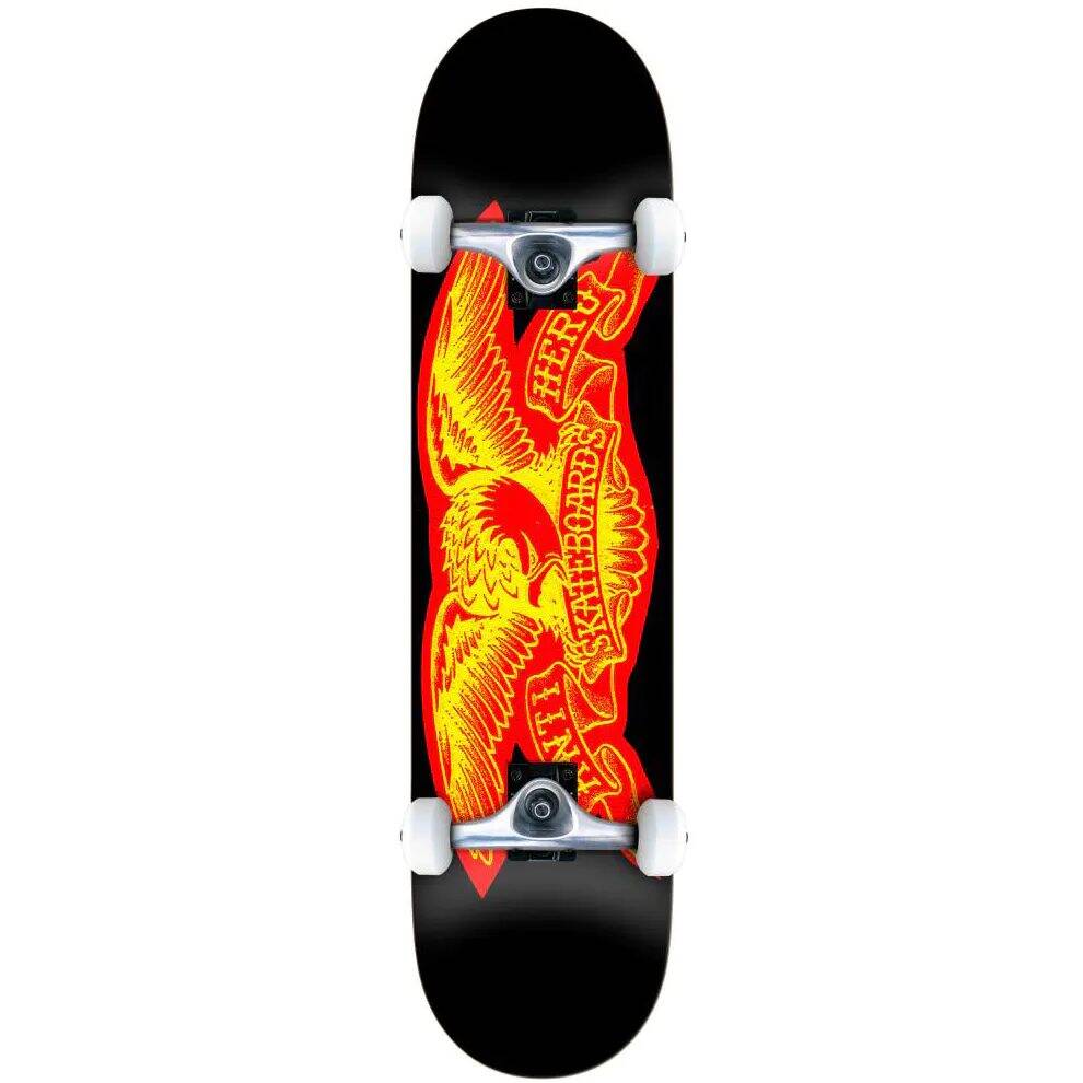 Anti Hero Team Copier Eagle Complete Skateboard - Black 8''