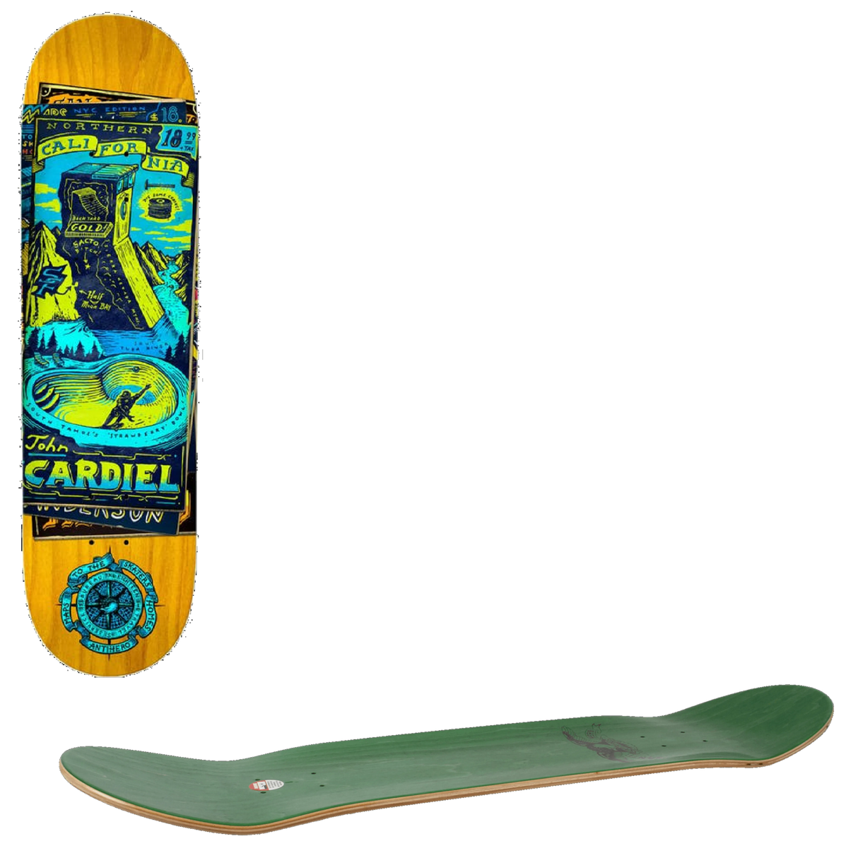 Anti Hero Maps To The Sk8r's Homes Skateboard Deck - Cardiel 8.62''