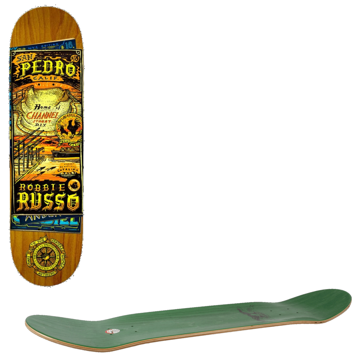 Anti Hero Maps To The Sk8r's Homes Skateboard Deck - Russo 8.25''