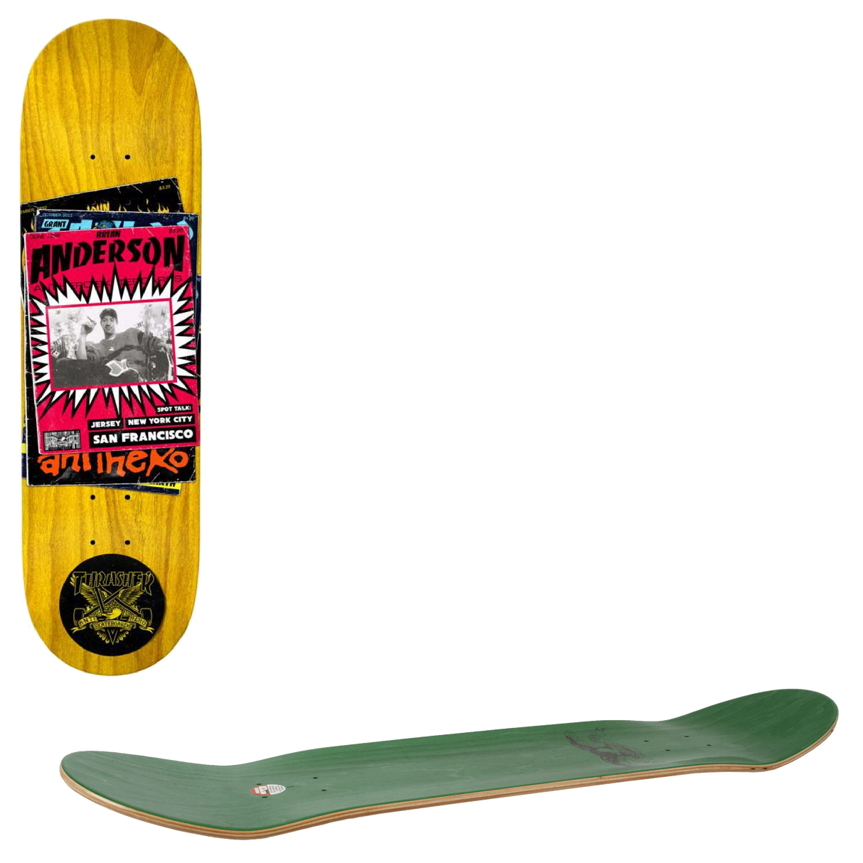 Anti Hero x Thrasher Skateboard Deck - B.A. 9"