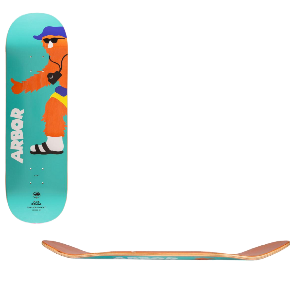 Arbor Ace Pelka Daytripper Skateboard Deck 8.375"