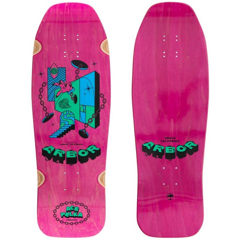 Arbor Ace Pelka Fibonacci Longboard Deck 30" x 10"