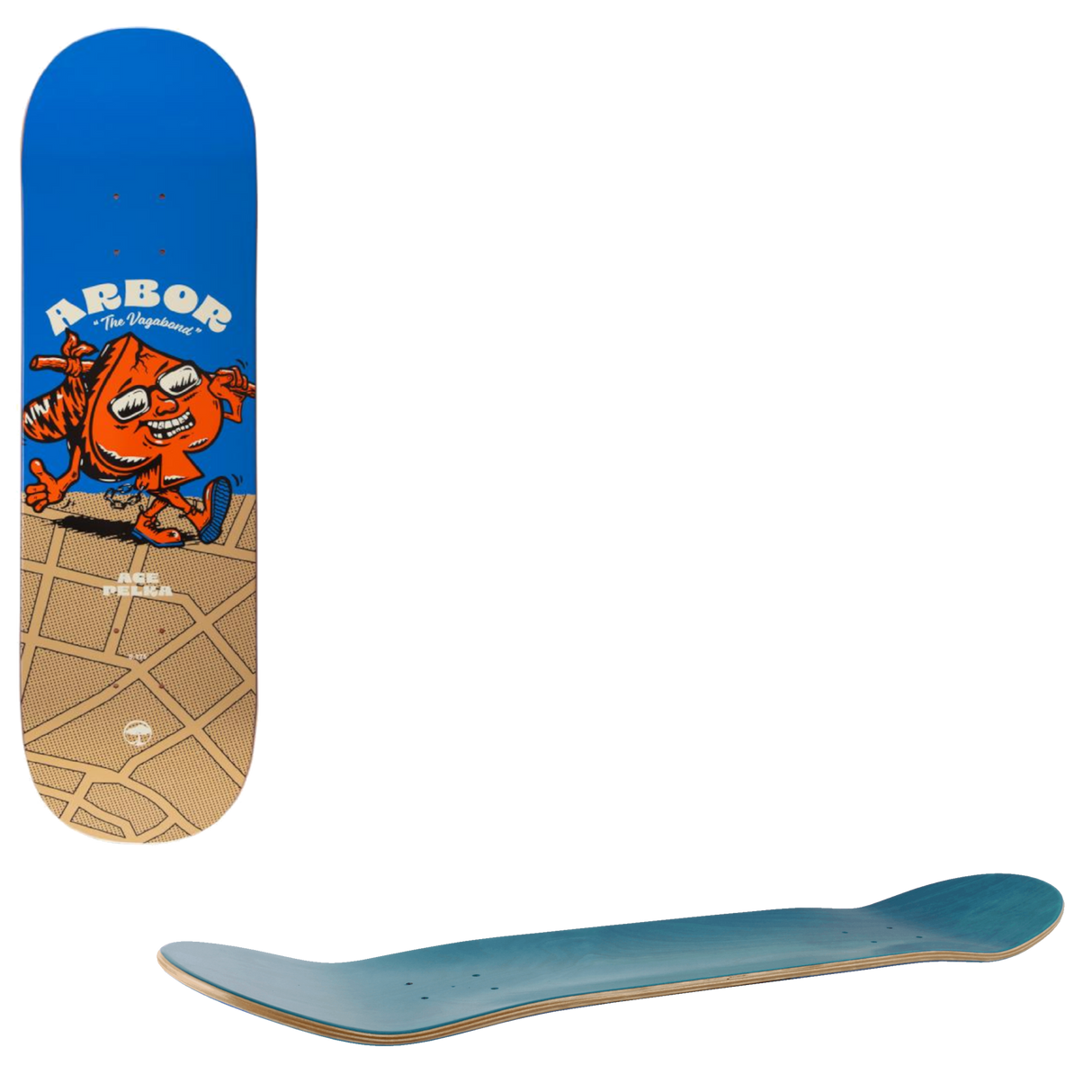 Arbor Ace Pelka Vagabond Skateboard Deck 8.375"