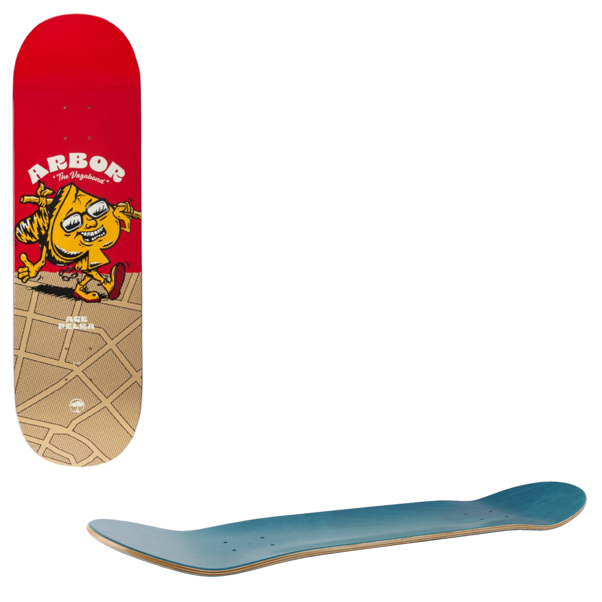 Arbor Ace Pelka Vagabond Skateboard Deck 8.75"