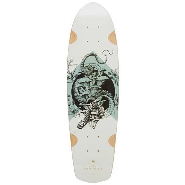 Arbor Bamboo Pocket Rocket Cruiser Longboard Deck 27" x 7.75"