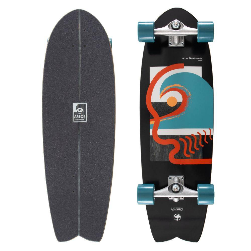 Arbor Surfskate CX Cruiser Complete Longboard - Fat Fish 32"x10"