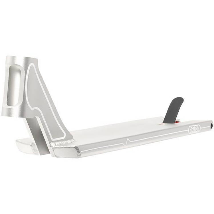 Aztek Fountain Scooter Deck - Silver 5.5" x 21"