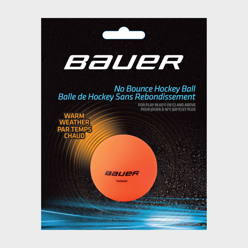 Bauer HydroG Warm Weather Hockey Ball - Orange